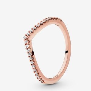Pandora Sparkling Wishbone Ring size 56 US 7.5